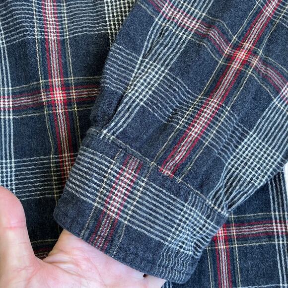 Chaps RL Mens Sz XXL Grey Plaid Button Down Shirt Double Cloth Cotton Casual - Picture 13 of 16
